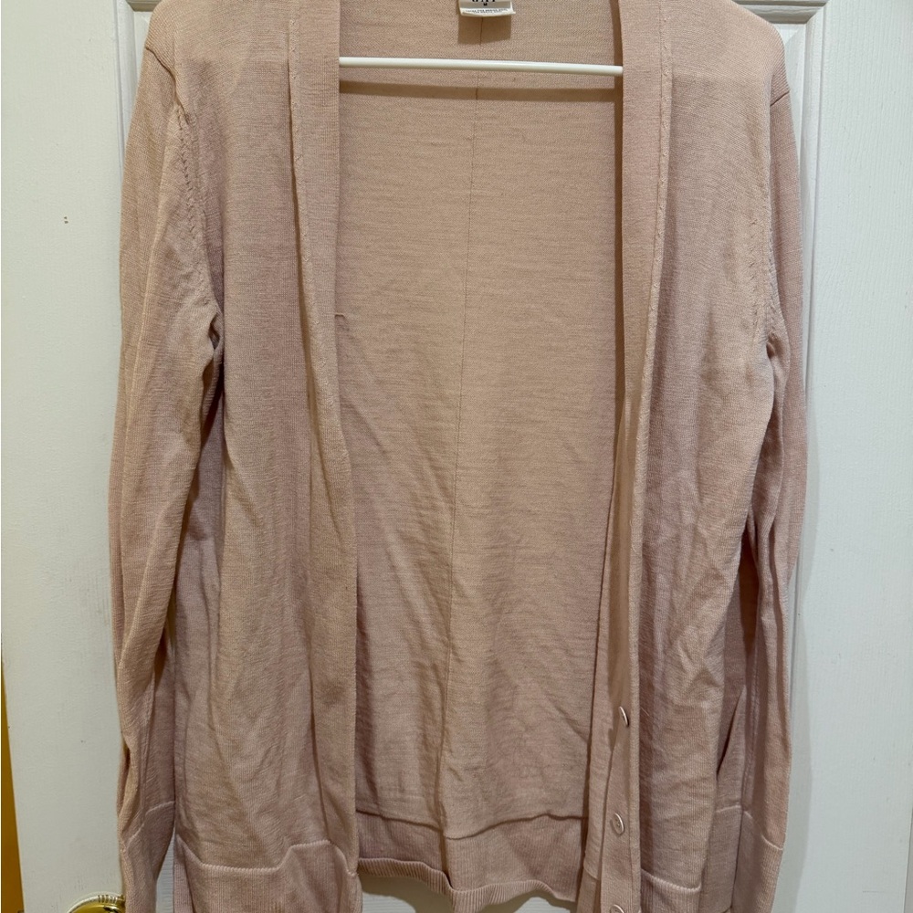 GAP Women's Light Pink Cardigan Sweater
